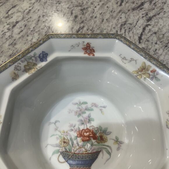 Antique Theodore Haviland Coromandel Limoges Octagon Covered Lid Vegetable Bowl - Picture 11 of 16